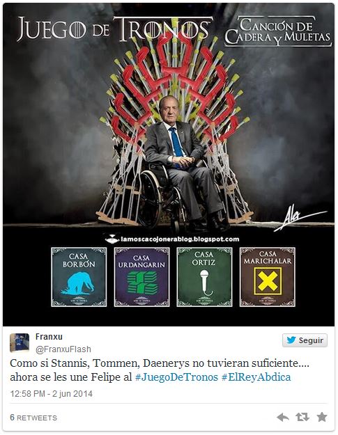 Abdicación del Rey humor twets