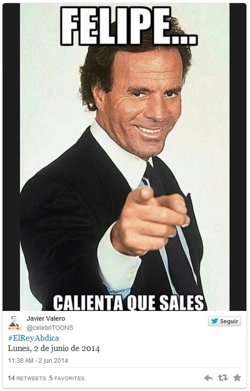 Abdicación del Rey humor twets