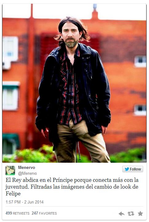 Abdicación del rey humor twets