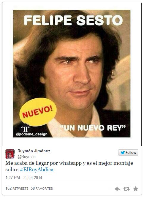 Abdicación del rey humor twets